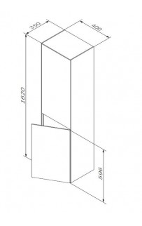 купить Шкаф пенал AM.PM Inspire V2.0 40 M50ACHX0406WM Белый матовый в EV-SAN.RU