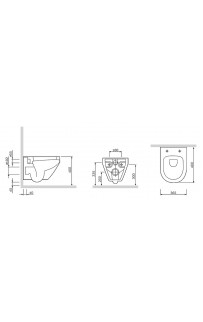 купить Унитаз AM.PM Spirit FlashClean C701700WH подвесной без сиденья в EV-SAN.RU