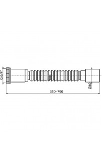 купить Гибкое соединение Alcaplast A792 6/4 x 40 в EV-SAN.RU