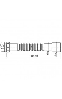 купить Гибкое соединение Alcaplast A793 6/4 x 50/40 в EV-SAN.RU