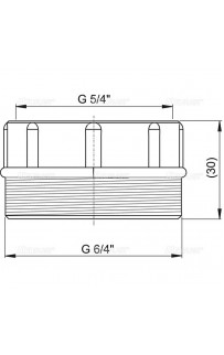 купить Переходник для сифона Alcaplast S0556-ND G 6/4 х 5/4 в EV-SAN.RU