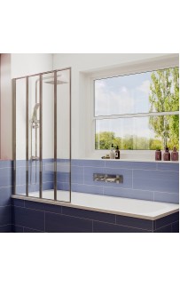 купить Шторка на ванну Ambassador Bath Screens 90х140 16041110L профиль Хром стекло CrystalPure в EV-SAN.RU