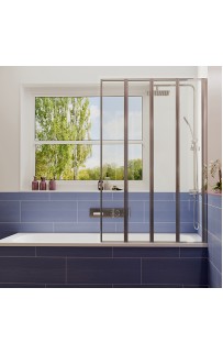 купить Шторка на ванну Ambassador Bath Screens 90х140 16041110R профиль Хром стекло CrystalPure в EV-SAN.RU
