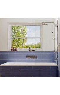 купить Шторка на ванну Ambassador Bath Screens 70х140 16041101 профиль Хром стекло CrystalPure в EV-SAN.RU