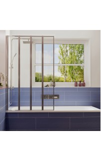 купить Шторка на ванну Ambassador Bath Screens 100х140 16041111L профиль Хром стекло CrystalPure в EV-SAN.RU