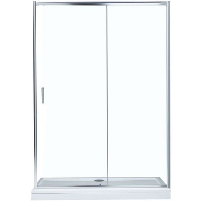 купить Душевая дверь Aquanet SD-1400A 140 профиль Хром стекло прозрачное в EV-SAN.RU