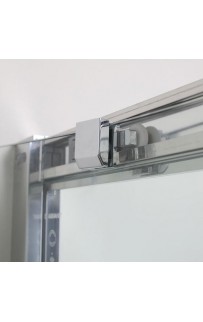 купить Душевой уголок Aquanet Delta NPE2142 100x100 радиальный профиль Хром, стекло прозрачное в EV-SAN.RU