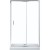 Душевая дверь Aquanet SD-1300A 130 профиль Хром стекло прозрачное
