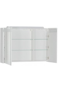 купить Зеркальный шкаф Aquanet Лайн 90 165582 с подсветкой L Белый в EV-SAN.RU