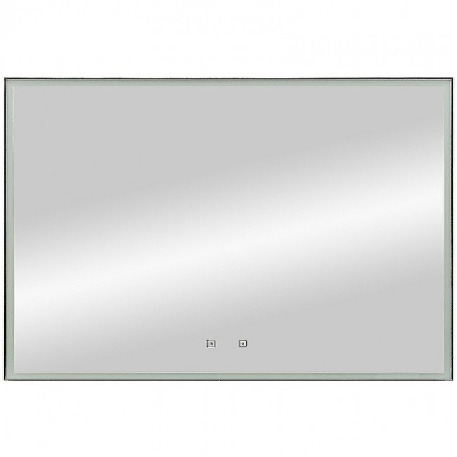 купить Зеркало Art&Max Arezzo AM-Are-1200-800-DS-FC-H-Nero с подсветкой с сенсорным выключателем Черное в EV-SAN.RU