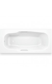 купить Стальная ванна BLB Atlantica HG B80J 180x80 с отверстиями для ручек без гидромассажа с шумоизоляцией в EV-SAN.RU
