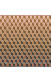 Панно BN-INTERNATIONAL Cubiq  200418DX Винил на флизелине (3*2,8) Оранжевый, Геометрия