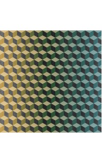 Панно BN-INTERNATIONAL Cubiq  200416DX Винил на флизелине (3*2,8) Желтый/Зеленый, Геометрия