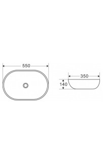 купить Раковина-чаша BelBagno 55 BB1048 Белая в EV-SAN.RU