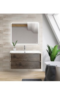 Тумба под раковину BelBagno ALBANO-900-2C-SO-RNG подвесная Robere Nature Grigio