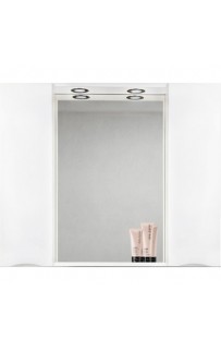 купить Зеркало со шкафом BelBagno MARINO-SPC-1200/750-2A-BL-P 120 с подсветкой Bianco Lucido в EV-SAN.RU