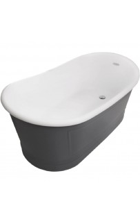 купить Акриловая ванна BelBagno BB32-CF36 168х90 Серая в EV-SAN.RU