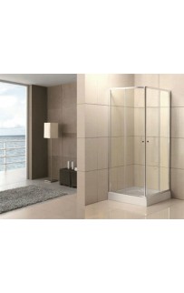 купить Душевой уголок BelBagno UNO-195-AH-2-100/80-C-Cr 100x80 профиль Хром стекло прозрачное в EV-SAN.RU