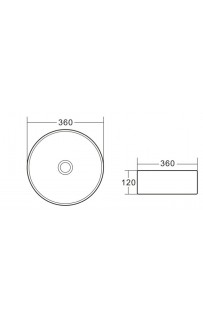 купить Раковина-чаша BelBagno 36 BB1357 Белая в EV-SAN.RU