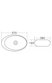 купить Раковина-чаша BelBagno 57 BB1396 Белая в EV-SAN.RU