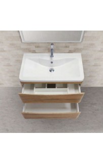 Тумба под раковину BelBagno ACQUA-800-2C-SO-RR подвесная Rovere Rustico