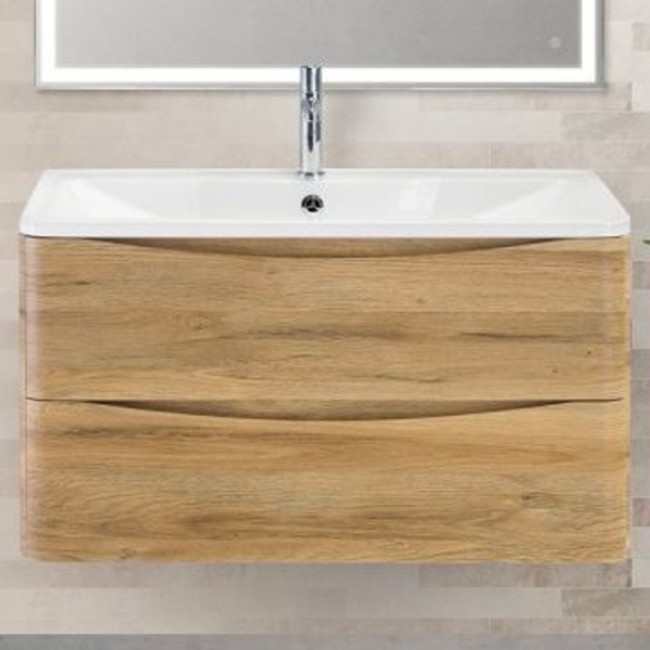 купить Тумба под раковину BelBagno ACQUA-1000-2C-SO-RR подвесная Rovere Rustico в EV-SAN.RU