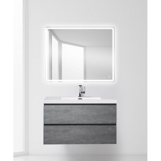 купить Тумба под раковину BelBagno Luce 100 LUCE-1000-2C-SO-SCM подвесная Цементная штукатурка в EV-SAN.RU