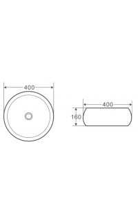 купить Раковина-чаша BelBagno 40 BB1065 Белая в EV-SAN.RU