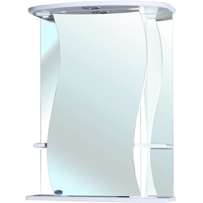 купить Зеркальный шкаф Bellezza Лиана 55 L 4612308002011 с подсветкой L Белый в EV-SAN.RU