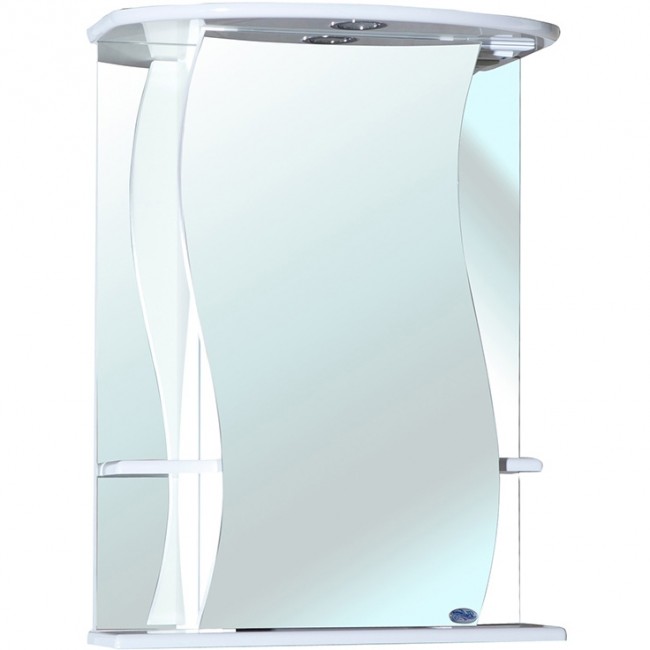 купить Зеркальный шкаф Bellezza Лиана 55 R 4612308001014 с подсветкой L Белый в EV-SAN.RU