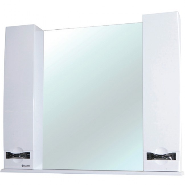 купить Зеркало со шкафом Bellezza Абрис 105 с подсветкой Белое в EV-SAN.RU