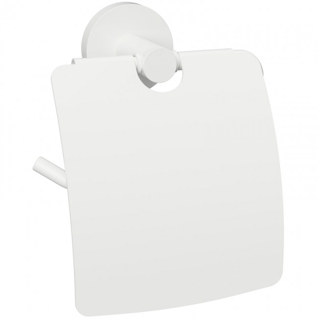 купить Держатель туалетной бумаги Bemeta White 104112014 с крышкой Белый матовый в EV-SAN.RU