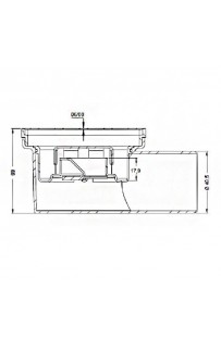 купить Душевой трап Berges Wasserhaus Trend 150x150 091002 с решеткой Хром в EV-SAN.RU