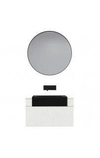 Комплект мебели для ванной Black&White Universe 901U800 подвесной Белый