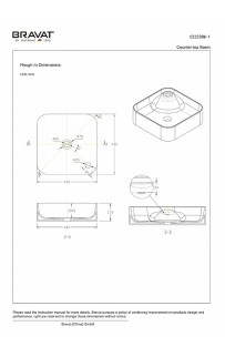 купить Раковина-чаша Bravat Source 43 C22238W-1-ENG Белая в EV-SAN.RU