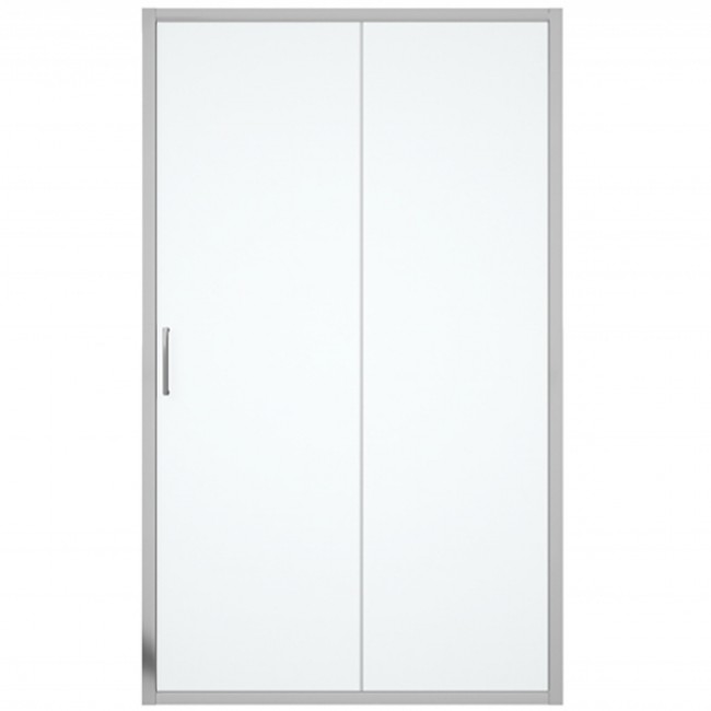 купить Душевая дверь Bravat Drop 120 BD120.4100A профиль Хром стекло прозрачное в EV-SAN.RU