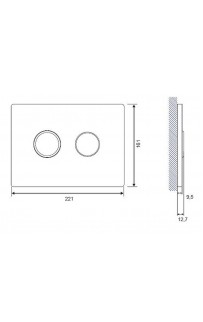 купить Клавиша смыва Cersanit Accento Circle P-BU-ACN-CIR-PN/Wh/Gl Белая глянцевая в EV-SAN.RU