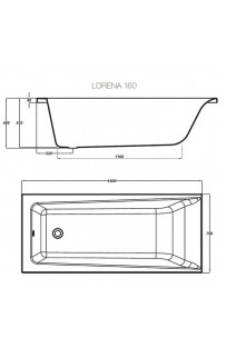 купить Акриловая ванна Cersanit Lorena 160х70 63322 без гидромассажа в EV-SAN.RU