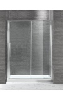 купить Душевая дверь в нишу Cezares Lux Soft W-BF-1 130 профиль Хром стекло прозрачное в EV-SAN.RU