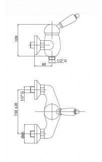 купить Смеситель для душа Cezares Giubileo GIUBILEO-DM-01 Хром в EV-SAN.RU