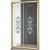 Душевая дверь Cezares Giubileo BF 120 профиль Золото стекло прозрачное с матовым принтом