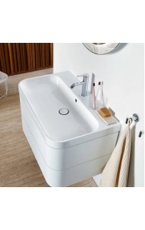 купить Тумба с раковиной Duravit Happy D 2 Plus 78 HP4347O2222 подвесная Белая глянцевая в EV-SAN.RU