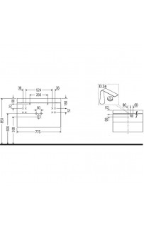 купить Тумба с раковиной Duravit Happy D 2 Plus 78 HP4347O2222 подвесная Белая глянцевая в EV-SAN.RU