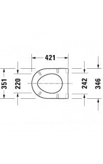 Сиденье для унитаза Duravit Starck 3 0063890000 Белое глянцевое с микролифтом