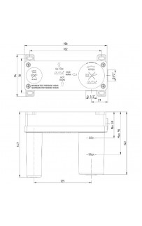 Скрытая часть для смесителя E.C.A. ECA 102166601EX Белая