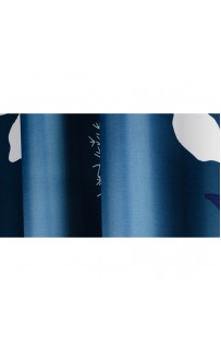 Шторка для ванны Fixsen Design Crosus FX-2513 180х200 Синий с цветами
