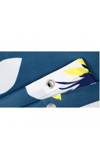 Шторка для ванны Fixsen Design Crosus FX-2513 180х200 Синий с цветами
