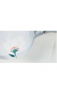 Шторка для ванны Fixsen Design Garden FX-1509 180х200 Голубая с цветами