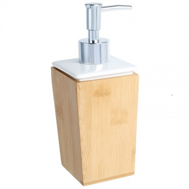 Дозатор жидкого мыла Fixsen Wood FX-110-1 Светлое дерево Белый