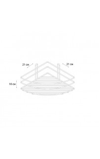 Полка корзина Fixsen FX-850W-1 угловая Белая